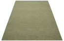 Hand Tufted Wool Area Rug in Beige - Contemporary Geometric Design