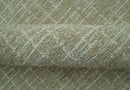 Custom Made Modern Geometrical Beige Hand Tufted Wool Area Rug