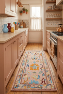 Custom Made Modern Oushak Peach And Rust Hand Tufted Runner Wool Rug by The Rug Decor