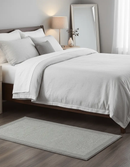Gray Hand Tufted Wool Area Rug with Modern Solid Design - Soft Pile by The Rug Decor