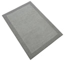 Gray Hand Tufted Wool Area Rug with Modern Solid Design - Soft Pile by The Rug Decor