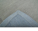 Gray Hand Tufted Wool Area Rug with Modern Solid Design - Soft Pile by The Rug Decor