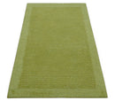 Green Hand Tufted Premium Wool Area Rug - Modern Minimalist by The Rug Decor