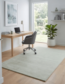 Ivory White Hand Tufted Wool Area Rug - Custom Layering Size by The Rug Decor