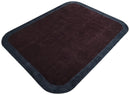 Custom Made Modern Solid Maroon And Gray Hand Knotted Wool And Art Silk Rug by The Rug Decor
