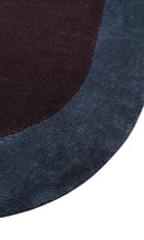 Custom Made Modern Solid Maroon And Gray Hand Knotted Wool And Art Silk Rug by The Rug Decor