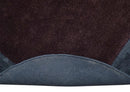 Custom Made Modern Solid Maroon And Gray Hand Knotted Wool And Art Silk Rug by The Rug Decor