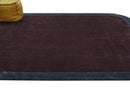 Custom Made Modern Solid Maroon And Gray Hand Knotted Wool And Art Silk Rug by The Rug Decor