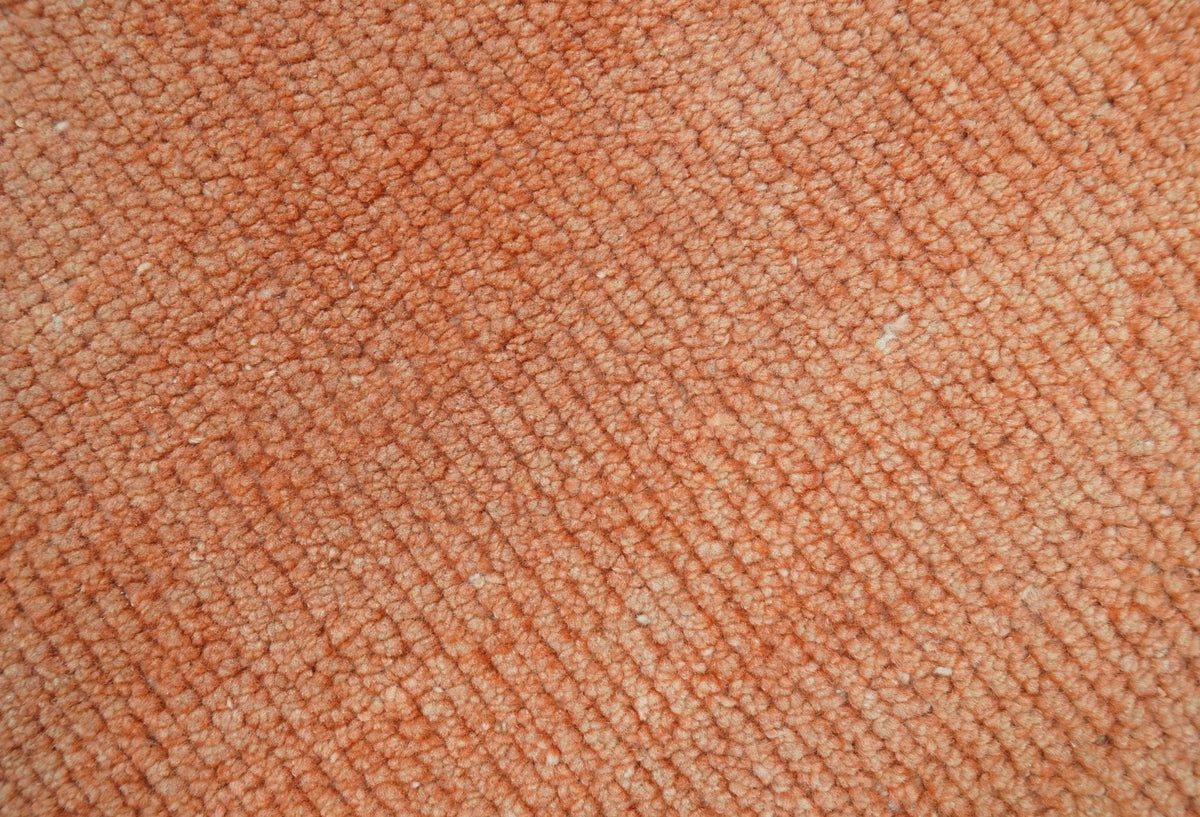Rust Overdyed Hand Knotted Wool Area Rug - Modern Contemporary, photo 3 of 9