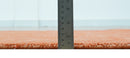 Custom Made Modern Solid Overdyed Rust Hand Knotted Wool Area Rug