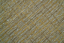 Custom Made Modern Style Hand Tufted Mustard and Brown Wool Rug