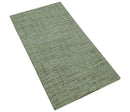 Custom Made Olive and Beige Modern Style Hand Tufted Wool Rug