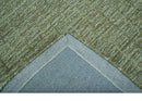 Custom Made Olive and Beige Modern Style Hand Tufted Wool Rug