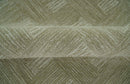 Custom Made Olive and Ivory Modern Geometrical Hand Tufted wool rug