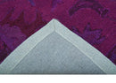 Custom Made Overdyed Traditional Oushak Purple Hand Tufted Wool Area Rug