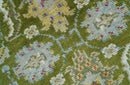 Custom Made Runner The Peacock Garden Green Hand Knotted Wool Rug by The Rug Decor