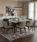 Custom Made Rust And Gray Modern Abstract Design Hand knotted Wool Area Rug