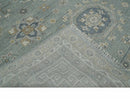 Custom Made Silver, Beige and Charcoal Traditional Hand knotted Mamluk design wool Area Rug