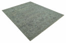 Silver Brown Transitional Hand Knotted Wool Area Rug - Custom by The Rug Decor