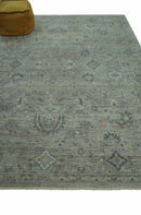 Silver Brown Transitional Hand Knotted Wool Area Rug - Custom by The Rug Decor