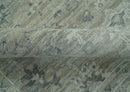 Silver Brown Transitional Hand Knotted Wool Area Rug - Custom by The Rug Decor