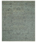Silver Brown Transitional Hand Knotted Wool Area Rug - Custom by The Rug Decor