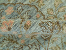Custom Made Silver, Pink And Brown Floral Motifs Design Hand Knotted wool area rug by The Rug Decor