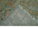 Custom Made Silver, Pink And Brown Floral Motifs Design Hand Knotted wool area rug by The Rug Decor