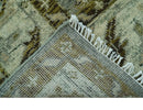 Custom Made Silver Traditional Heriz Design Hand Knotted wool area rug by The Rug Decor