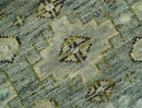 Custom Made Silver Traditional Heriz Design Hand Knotted wool area rug by The Rug Decor