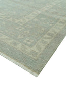 Silver Traditional Hand Knotted Wool Area Rug - Bespoke Elegance by The Rug Decor