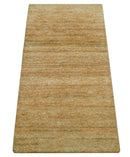 Camel Hand Knotted Wool Area Rug - Made to Order Solid Design by The Rug Decor