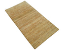 Camel Hand Knotted Wool Area Rug - Made to Order Solid Design by The Rug Decor