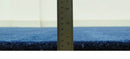 Custom Made Solid Modern Blue Hand Tufted thick Wool Area Rug by The Rug Decor