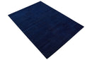 Custom Made Solid Modern Blue Hand Tufted thick Wool Area Rug by The Rug Decor