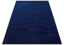 Custom Made Solid Modern Blue Hand Tufted thick Wool Area Rug by The Rug Decor