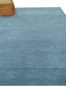 Light Blue Wool Hand Tufted Area Rug - Southwestern Gabbeh Boho by The Rug Decor