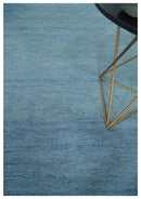 Light Blue Wool Hand Tufted Area Rug - Southwestern Gabbeh Boho by The Rug Decor