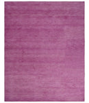 Custom made Solid Plane Purple Woolen Hand Tufted Multi Size wool area Rug