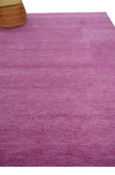 Purple Wool Hand-Tufted Area Rug - Southwestern Gabbeh Style