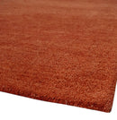 Rust Hand-Tufted Wool Area Rug - Artisan Crafted Traditional by The Rug Decor