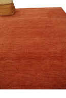 Rust Hand-Tufted Wool Area Rug - Artisan Crafted Traditional by The Rug Decor