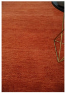 Rust Hand-Tufted Wool Area Rug - Artisan Crafted Traditional by The Rug Decor
