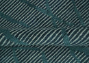Hand Knotted Wool Area Rug Modern Stripes Teal and Ivory Contemporary Design Pattern