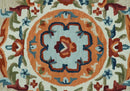 Custom Made Traditional Aubusson Design Beige And Brown Hand Tufted Wool Area Rug