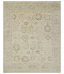 Custom Made Traditional Camel and Silver Antique Style Oushak Hand knotted Wool Area Rug by The Rug Decor