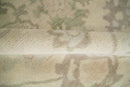 Custom Made Traditional Camel and Silver Antique Style Oushak Hand knotted Wool Area Rug by The Rug Decor