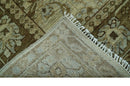 Custom Made Traditional Design Beige And Brown Hand Knotted wool area rug by The Rug Decor