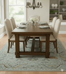 Custom Made Traditional Design Beige Peach Hand Tufted Wool Area Rug