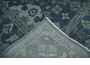 Custom Made Traditional Design Blue, Silver and Gray Hand knotted wool Area Rug